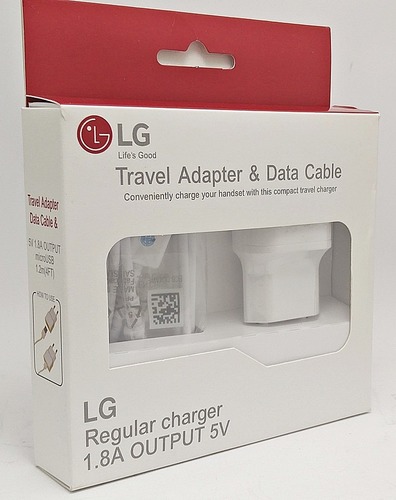  מטען LG מקורי 1.8 אמפר + כבל באריזה מקורית רק 49 ש