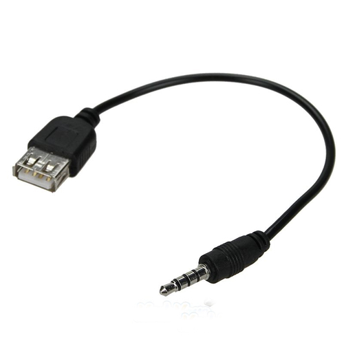  חיבור AUX ל USB נקבה בשביל מכונית או MP3 רק 18 ש